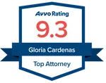 Gloria Cardenas, Top Attorney, 9.3 Avvo Rating